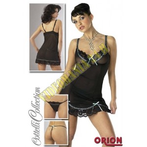 /163-209-thickbox/neglige-nero-con-inserti-in-pizzo-e-laccetti-verdi-taglia-s.jpg