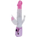VIBRATORE RABBIT RUOTANTE E VIBRANTE ANO+VAGINA+CLITORIDE "DOUBLE TICKLER"
